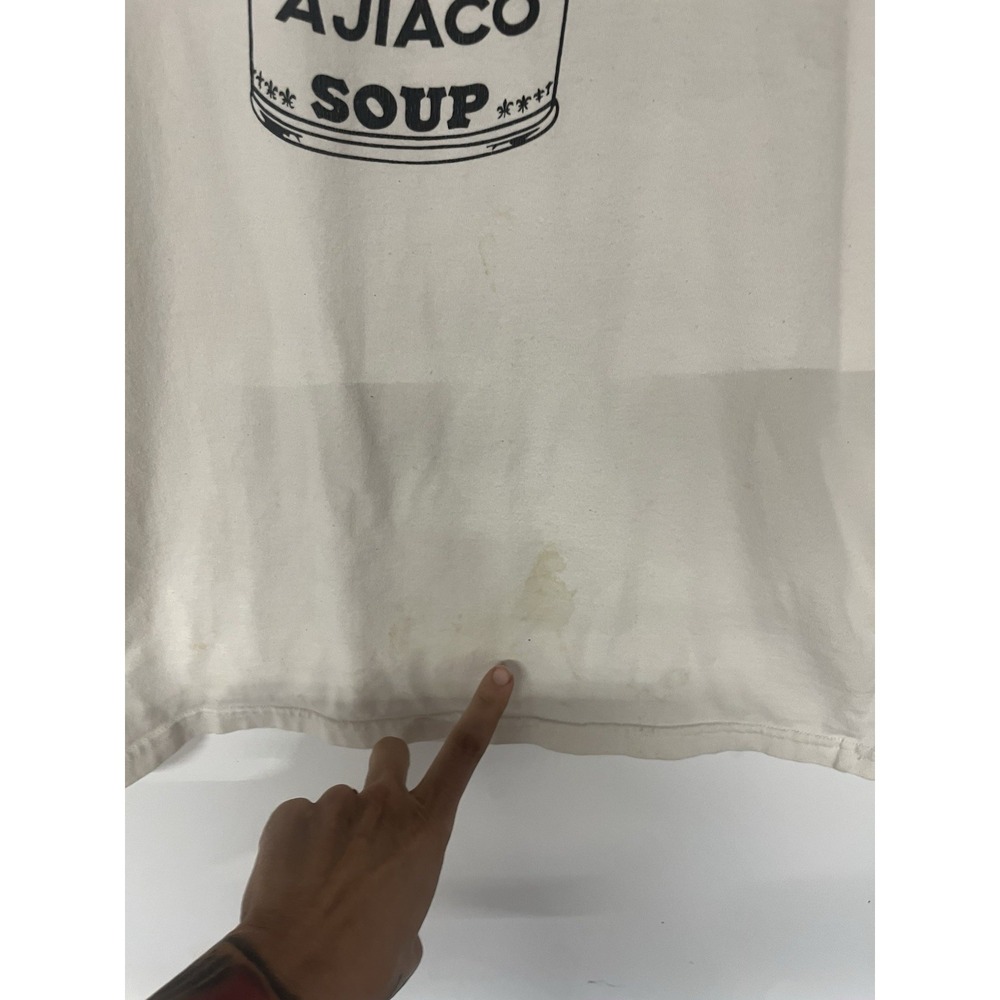 Rockgota Ajiaco Soup Graphic T-Shirt Cream Short Sleeve Tee - Picture 5 of 10